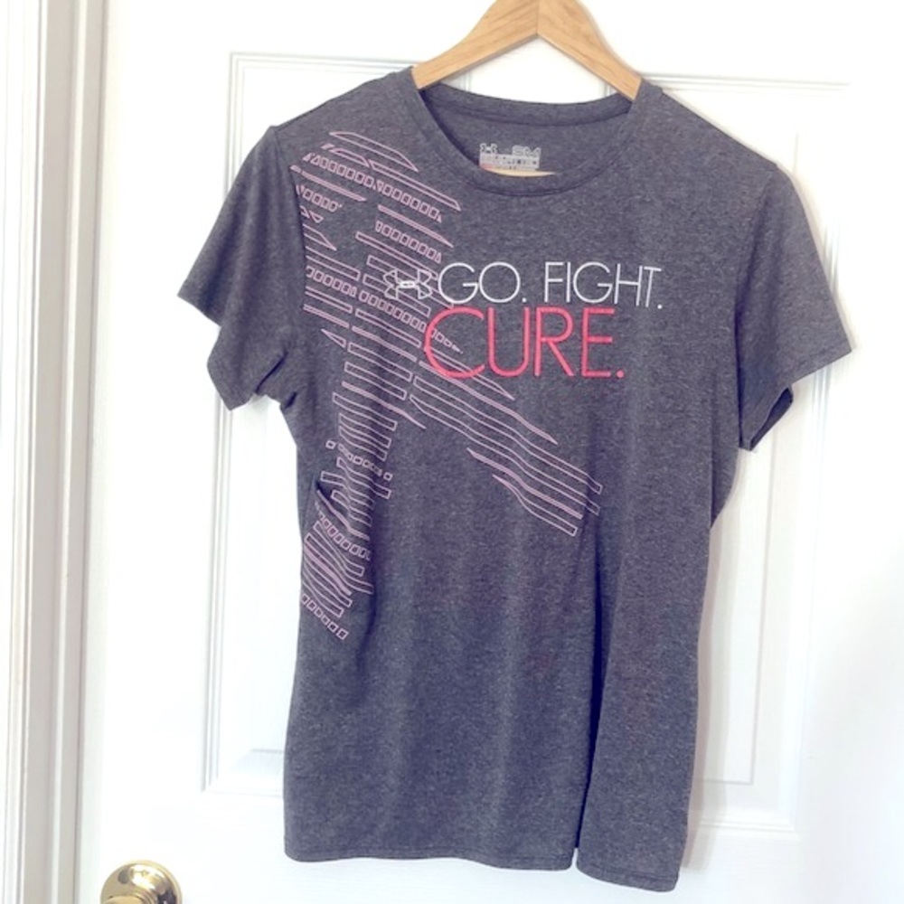 Under Armour Pink Ribbon Tee Sz S